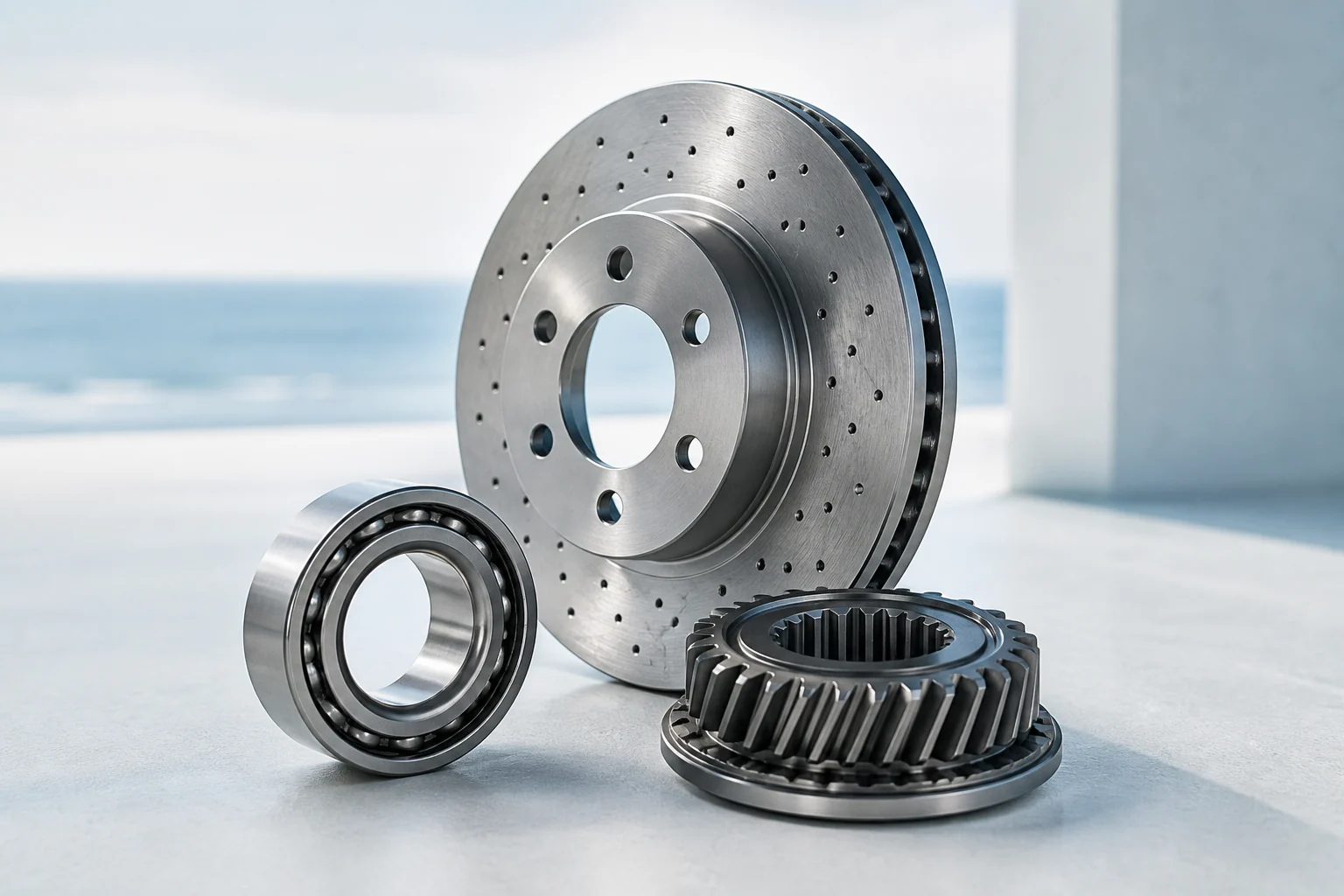 Brake rotor, bearing, and precision automotive gear